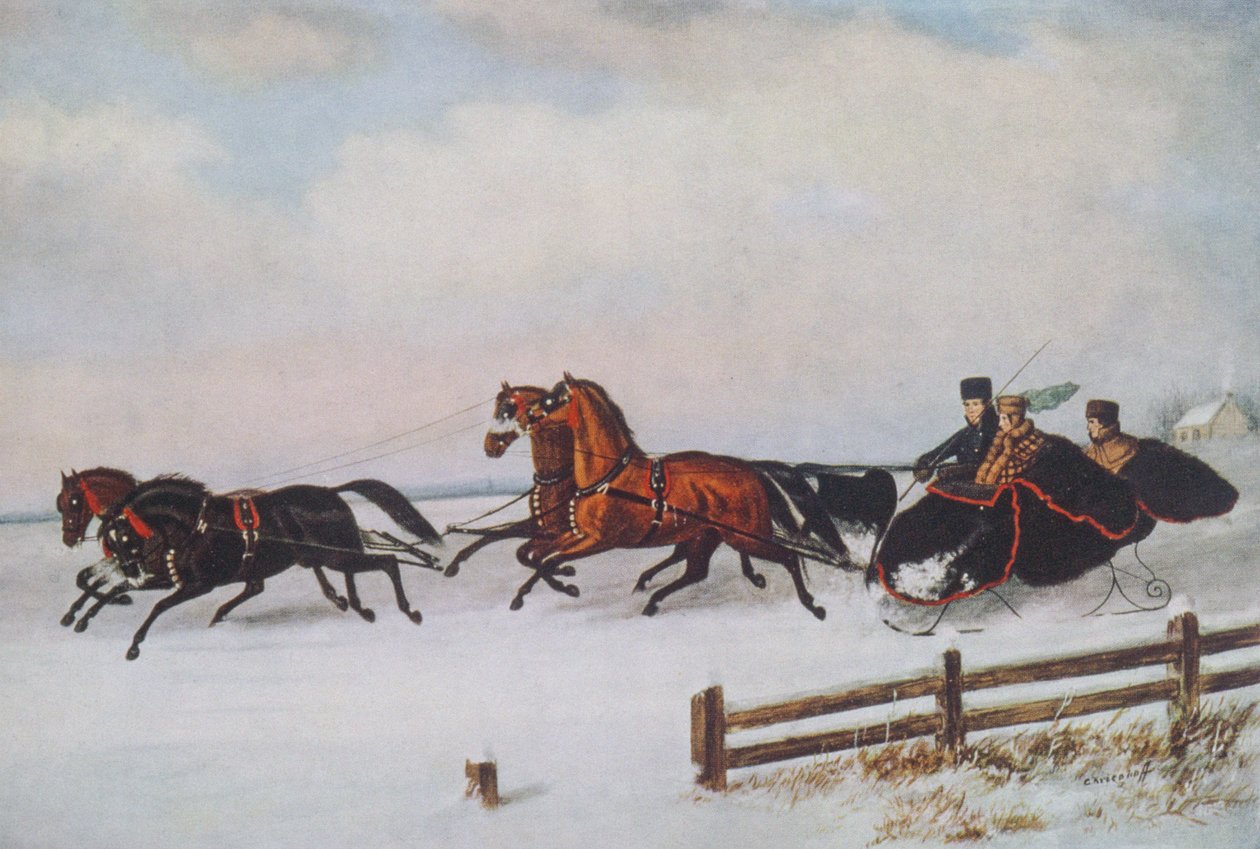 Kış Kızağı by Cornelius Krieghoff