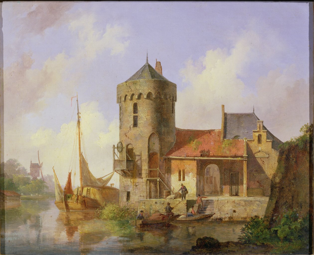 Ren Nehri üzerinde by Cornelis Springer