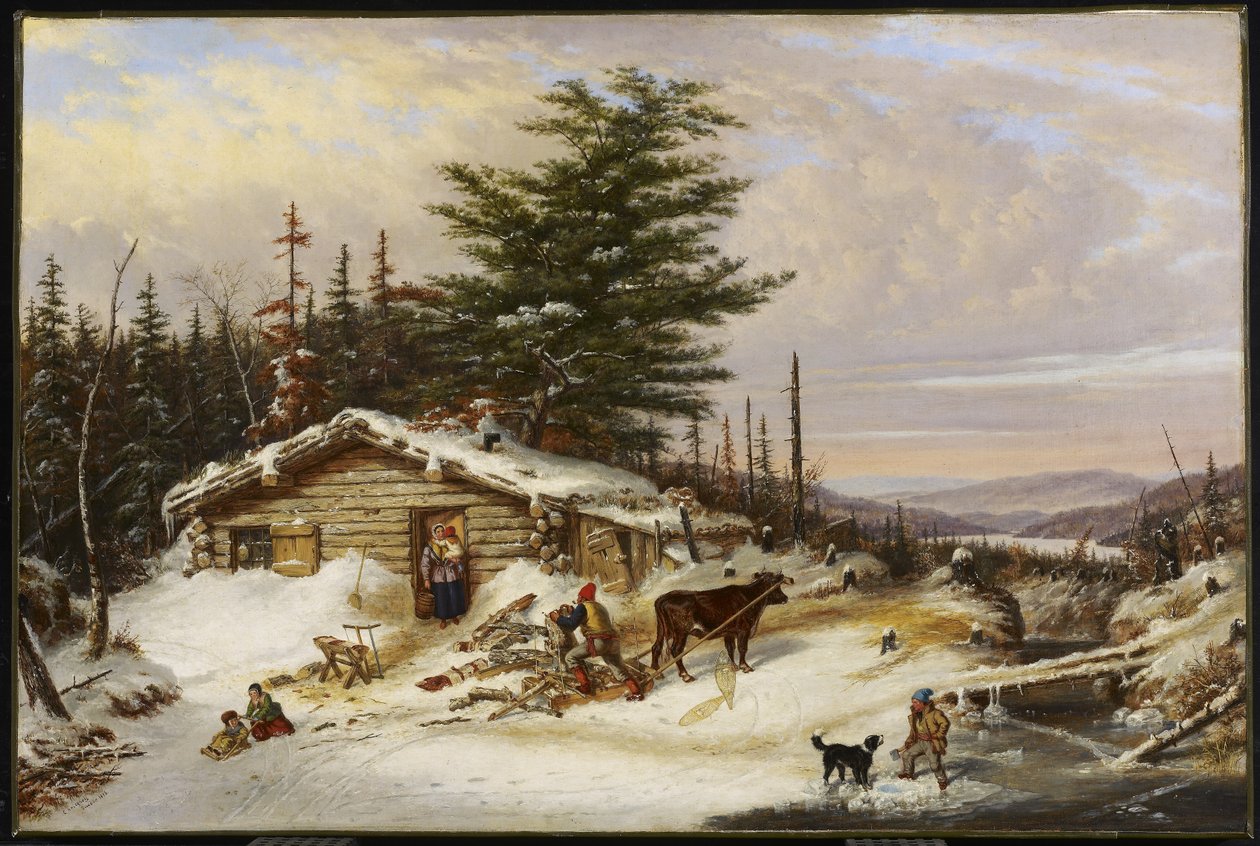 Yerleşimcinin Günlük Evi by Cornelius Krieghoff