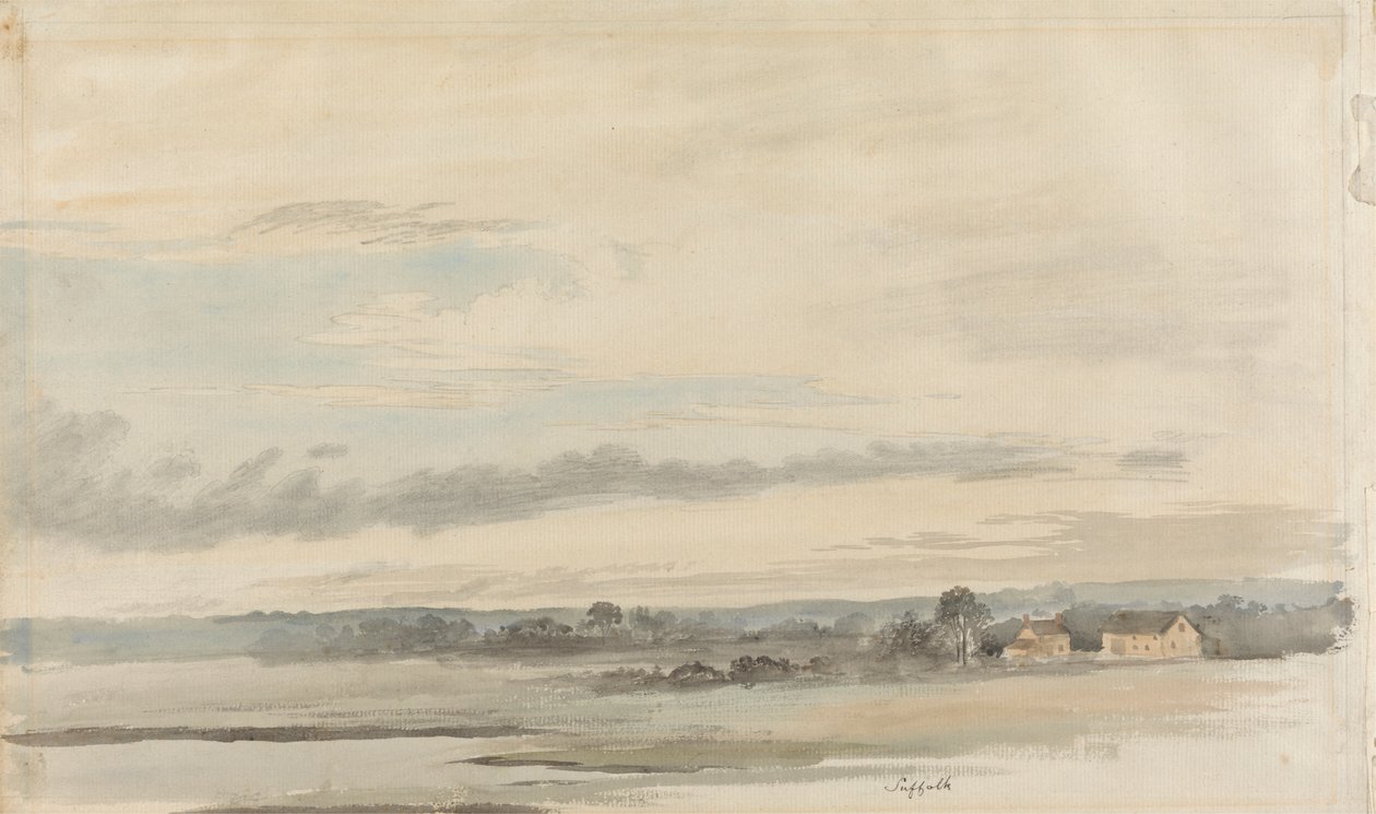 Suffolk'ta görüntüle by Cornelius Varley