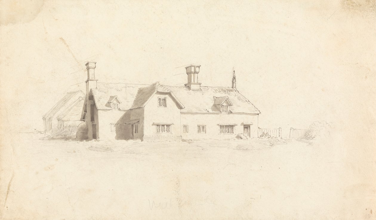 Bir Evin Görünümü by Cornelius Varley