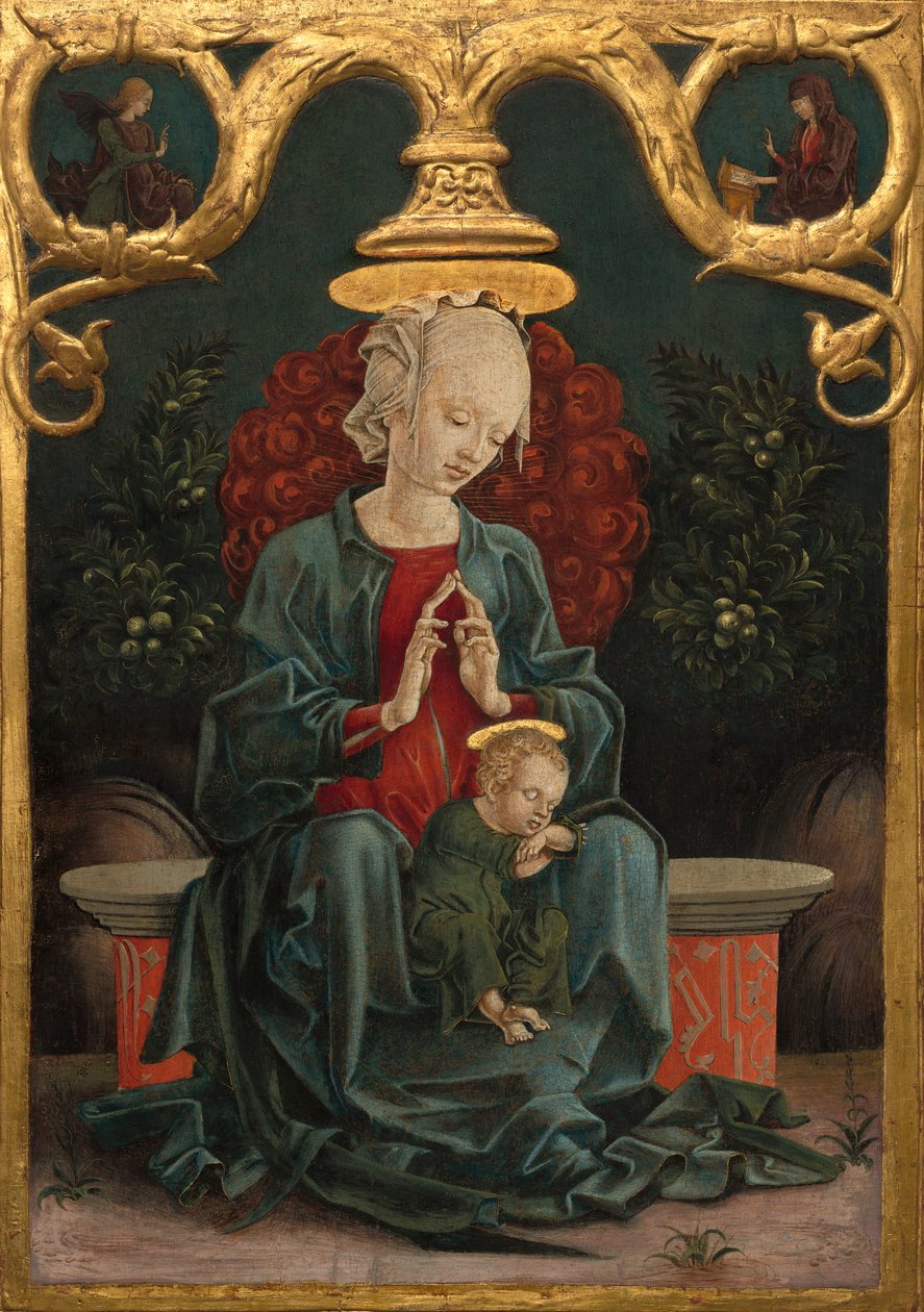 Bahçedeki Madonna ve Çocuk, c.1460-70 by Cosimo Tura