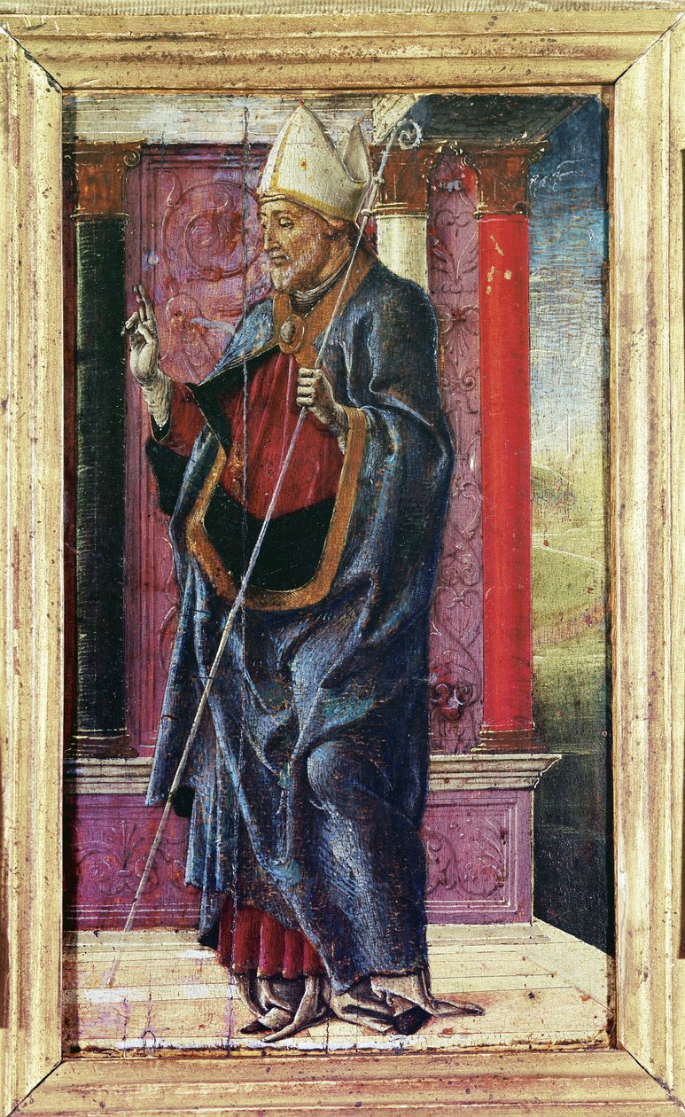 Saint Maurelio, c.1480 (gemide yağ) by Cosimo Tura