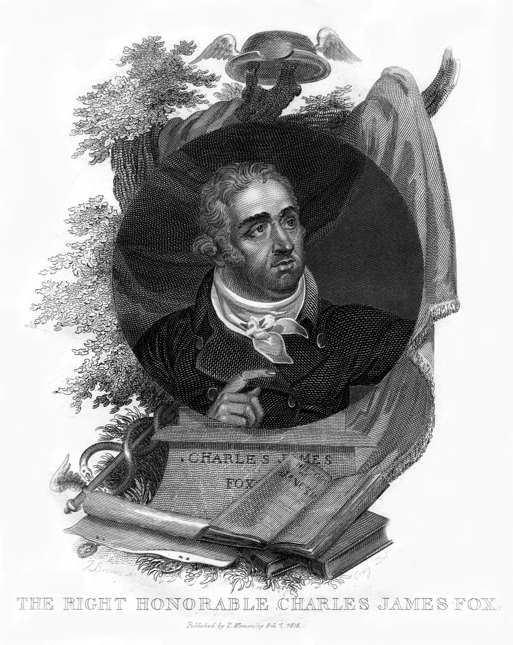 Charles James Fox, İngiliz Whig politikacı, 1815. by Craig