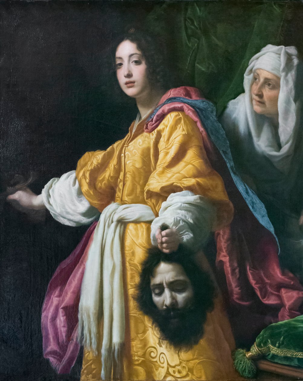 Judith, Holofernes'in başıyla by Cristofano Allori