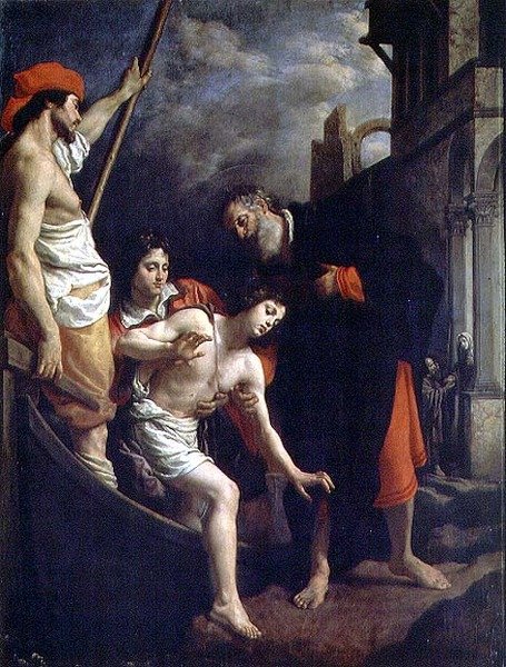 St. Julian Misafirperverliği by Cristofano Allori