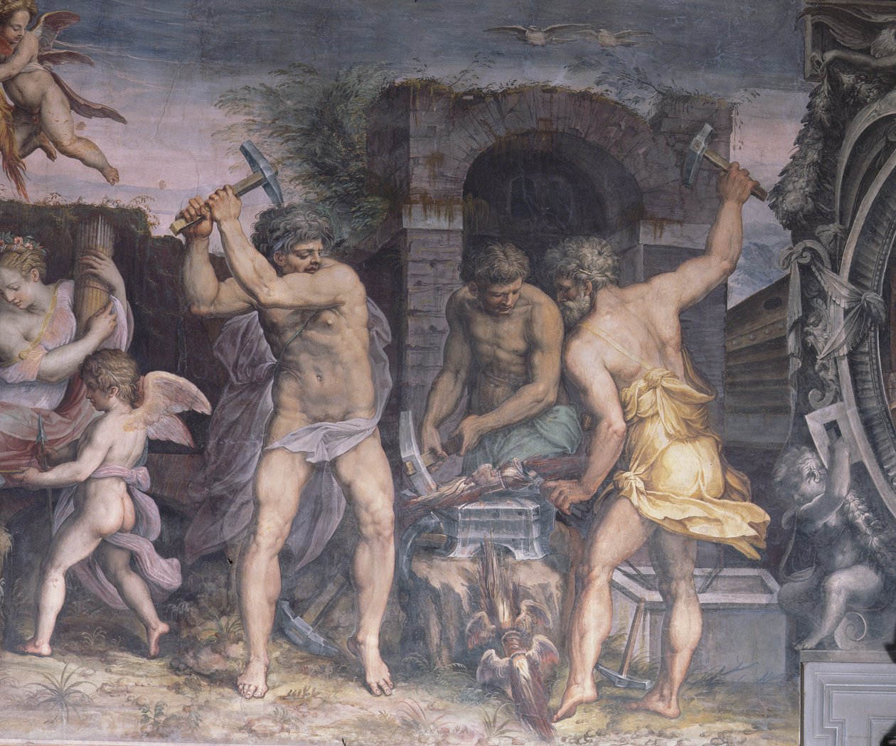 Vulkan Demirhanesi, 1555 by Cristofano Gherardi