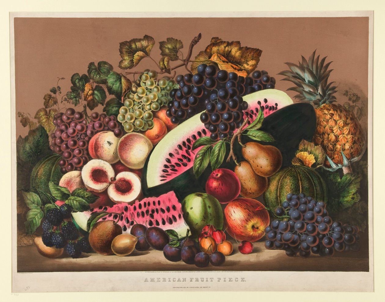 Amerikan Meyve Parçası by Currier and Ives