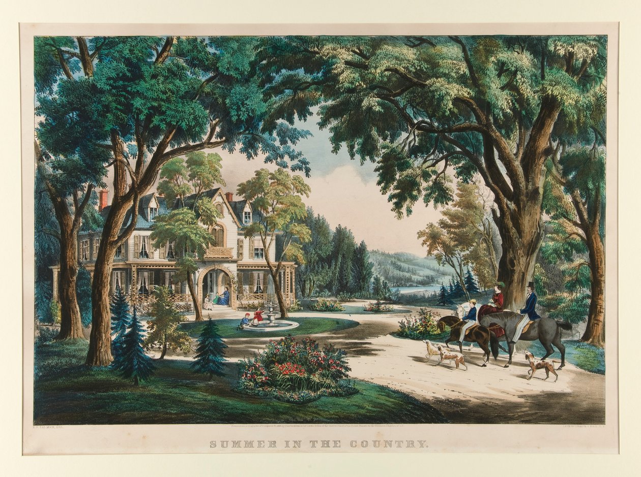 Ülkede Yaz by Currier and Ives