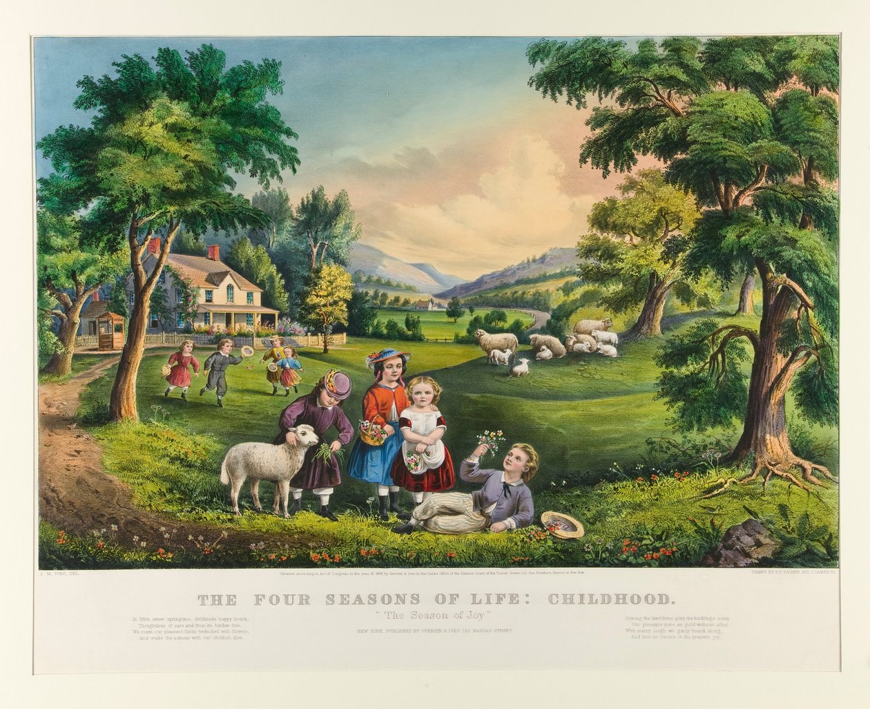 Hayatın Dört Mevsimi: Çocukluk by Currier and Ives
