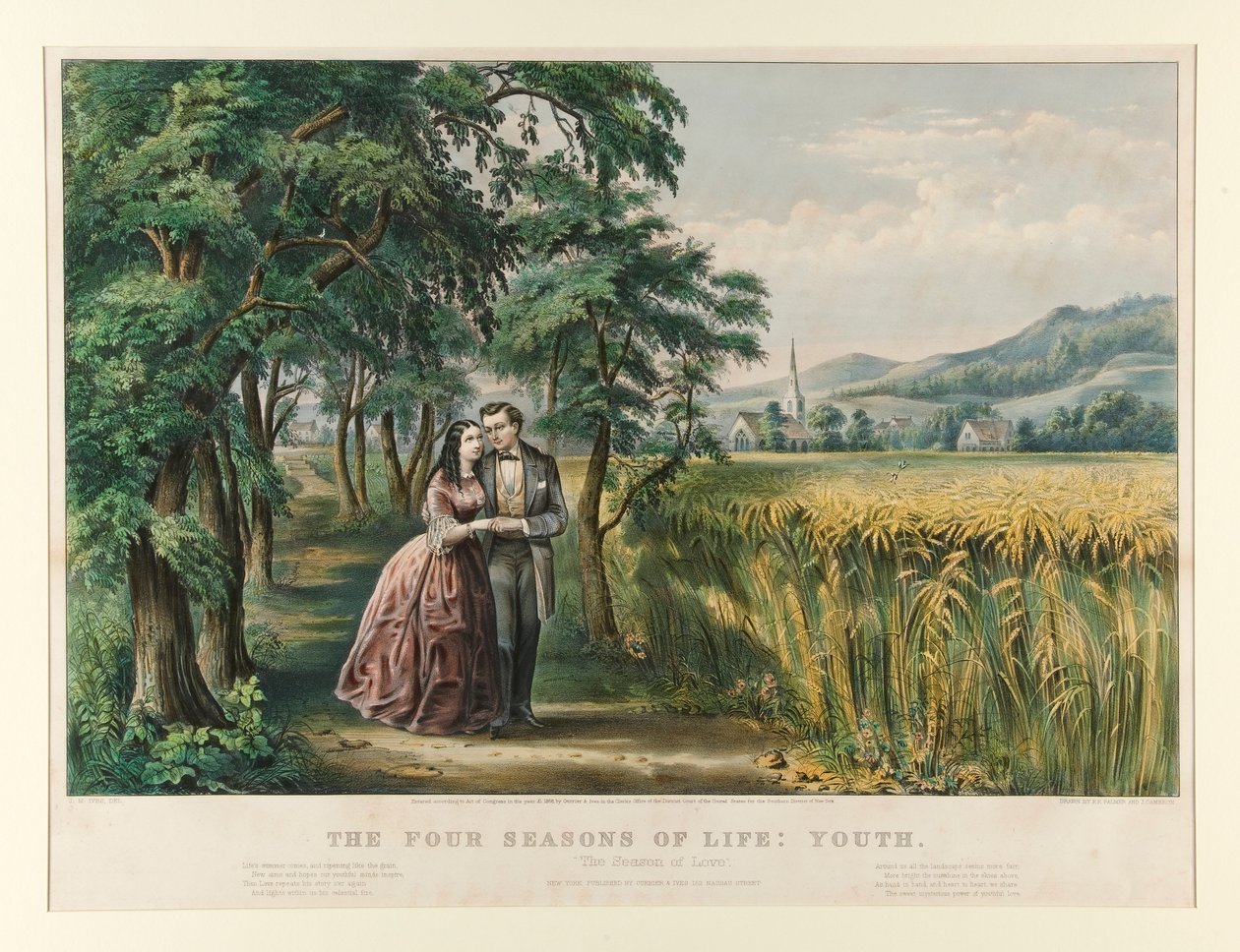Hayatın Dört Mevsimi: Gençlik by Currier and Ives
