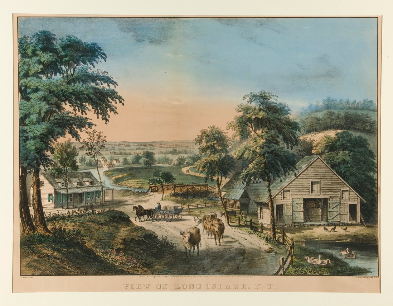 Long Island, N.Y. by Currier and Ives
