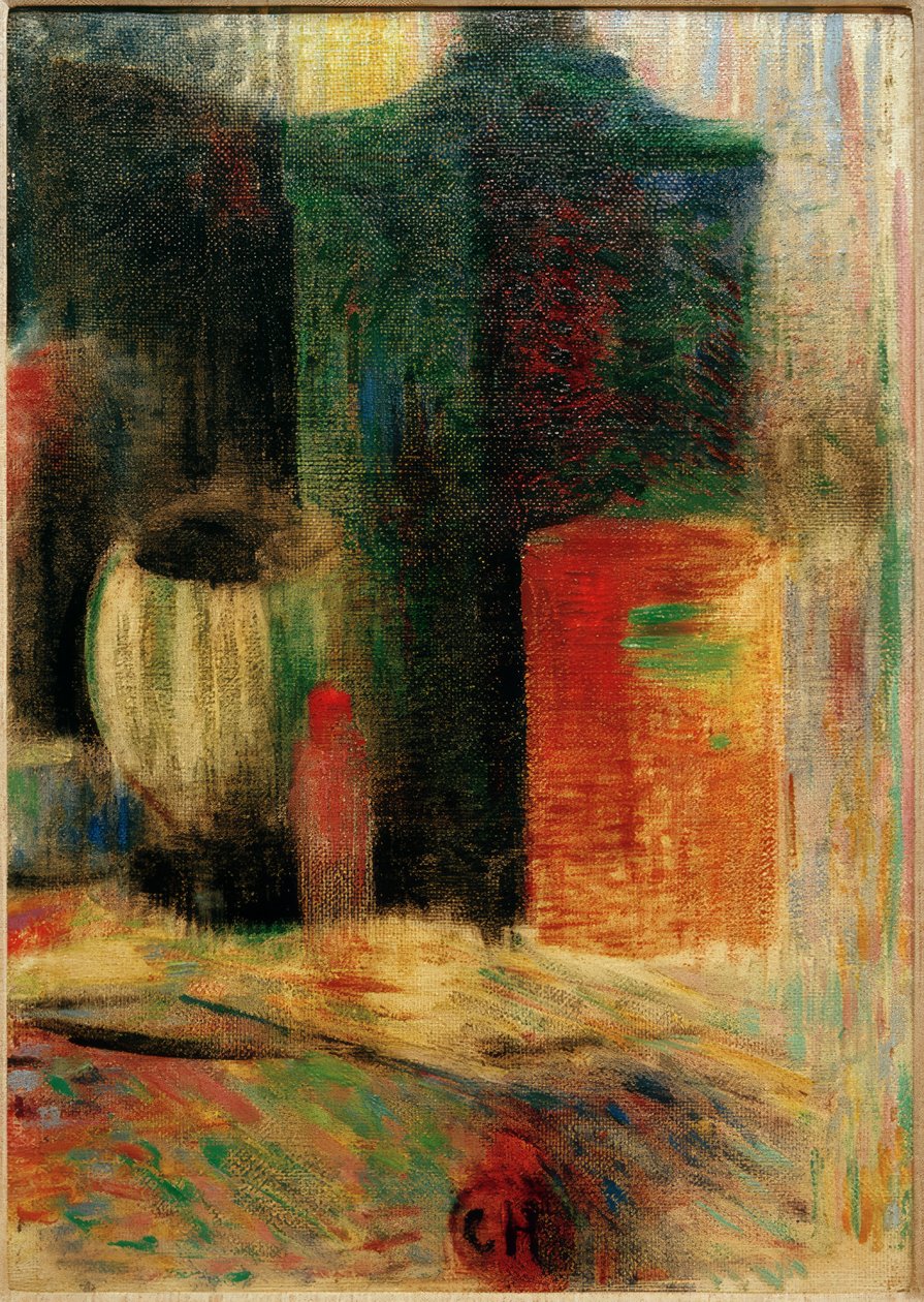 Çin seramikleri ile natürmort by Curt Herrmann