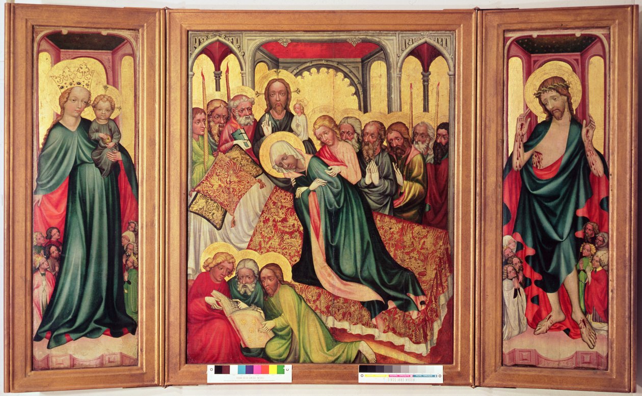 Roudnice Triptik, c.1400-10 (panelde tempera) (detay için 404565