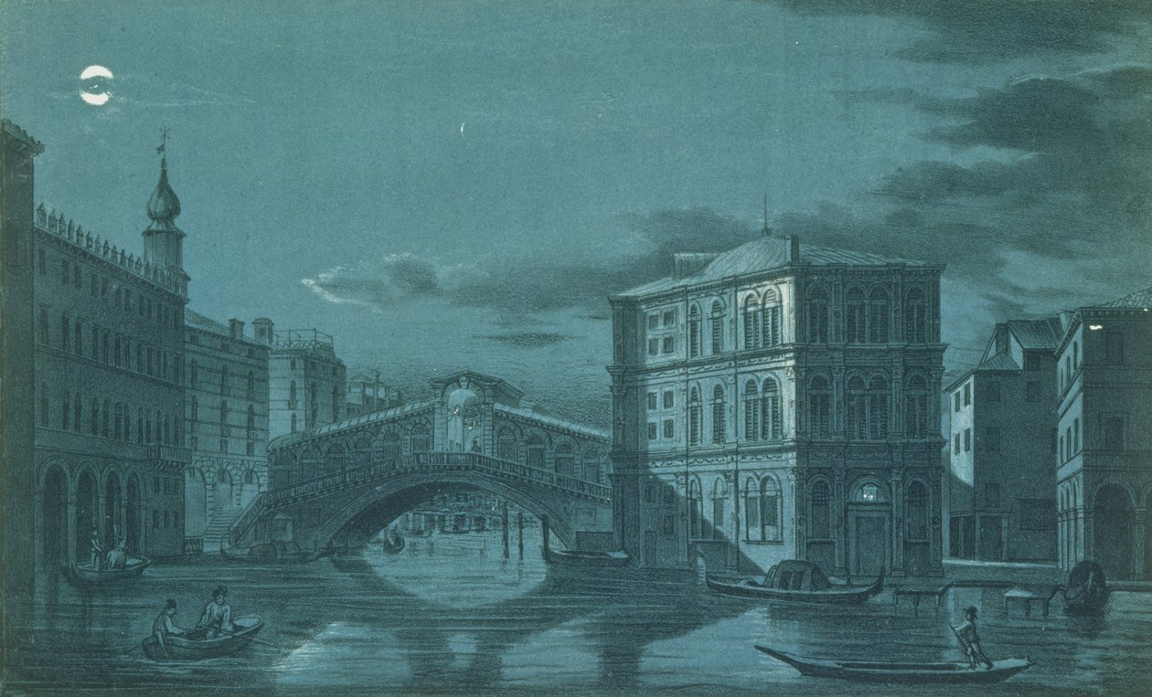 Brizeghel tarafından oyulmuş Ponte di Rialto, Venedik