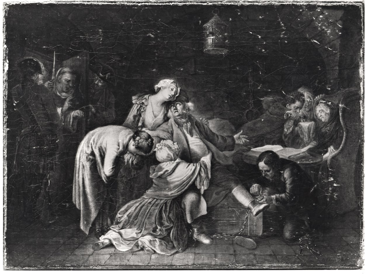 Jean Calas (1698-1762) Ailesine Veda Ederken by Daniel Nikolaus Chodowiecki