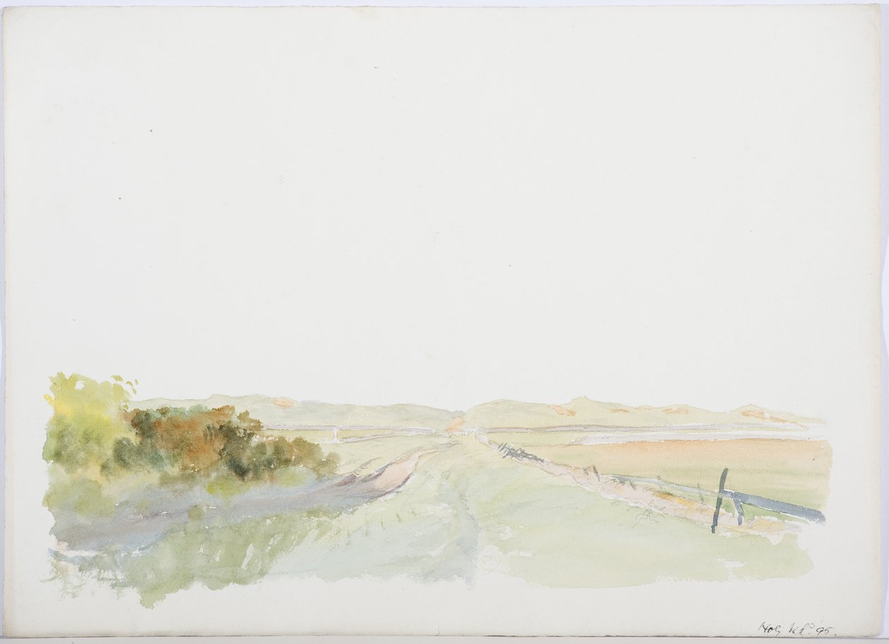c.1916 (kağıt üzerinde kalem ve tuvalet) by Daniel Oliver