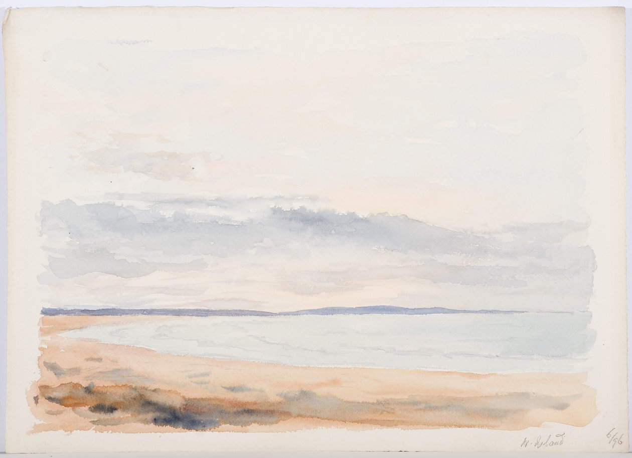 c.1916 (kağıt üzerinde kalem ve tuvalet) by Daniel Oliver