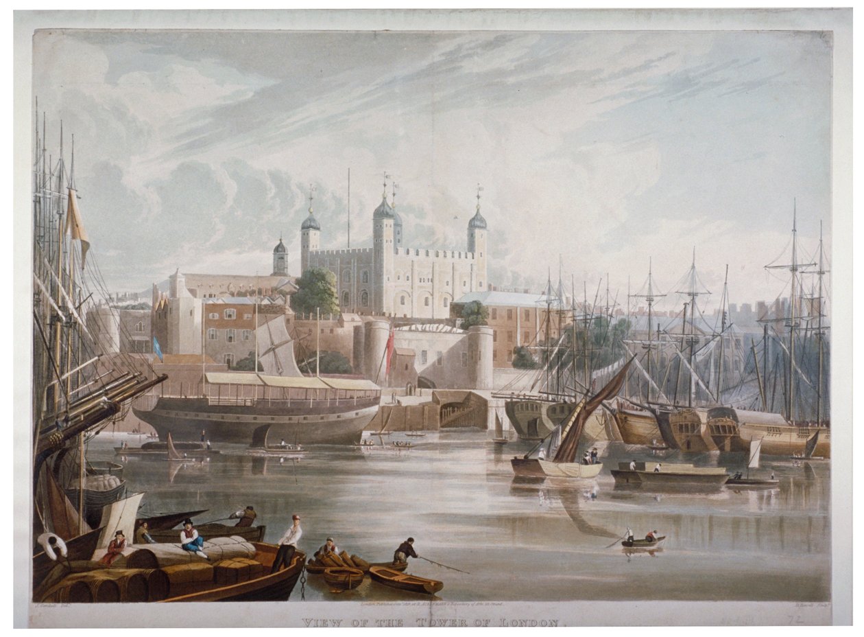 Londra Kulesi, 1819. by Daniel Havell