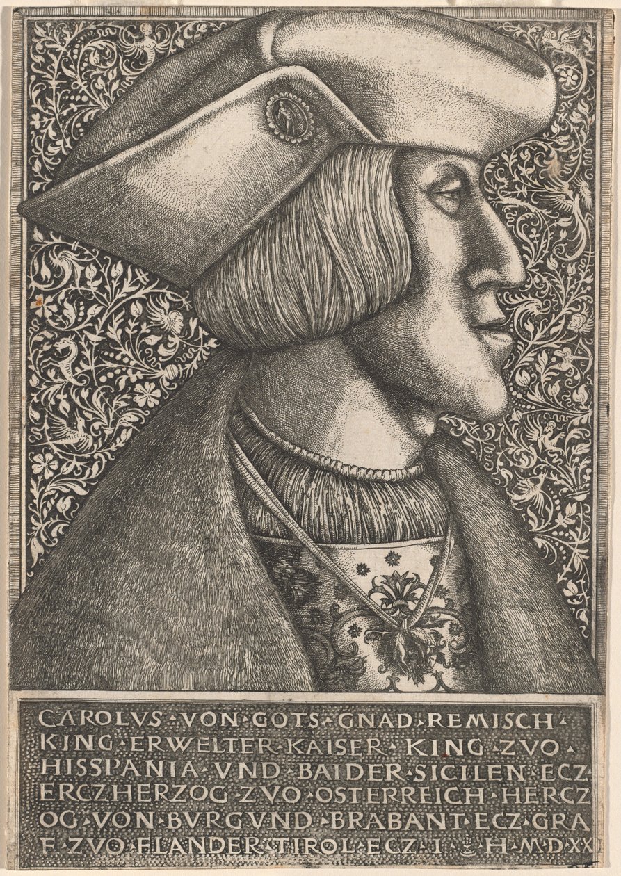 İmparator Charles V by Daniel Hopfer and Hieronymus Hopfer