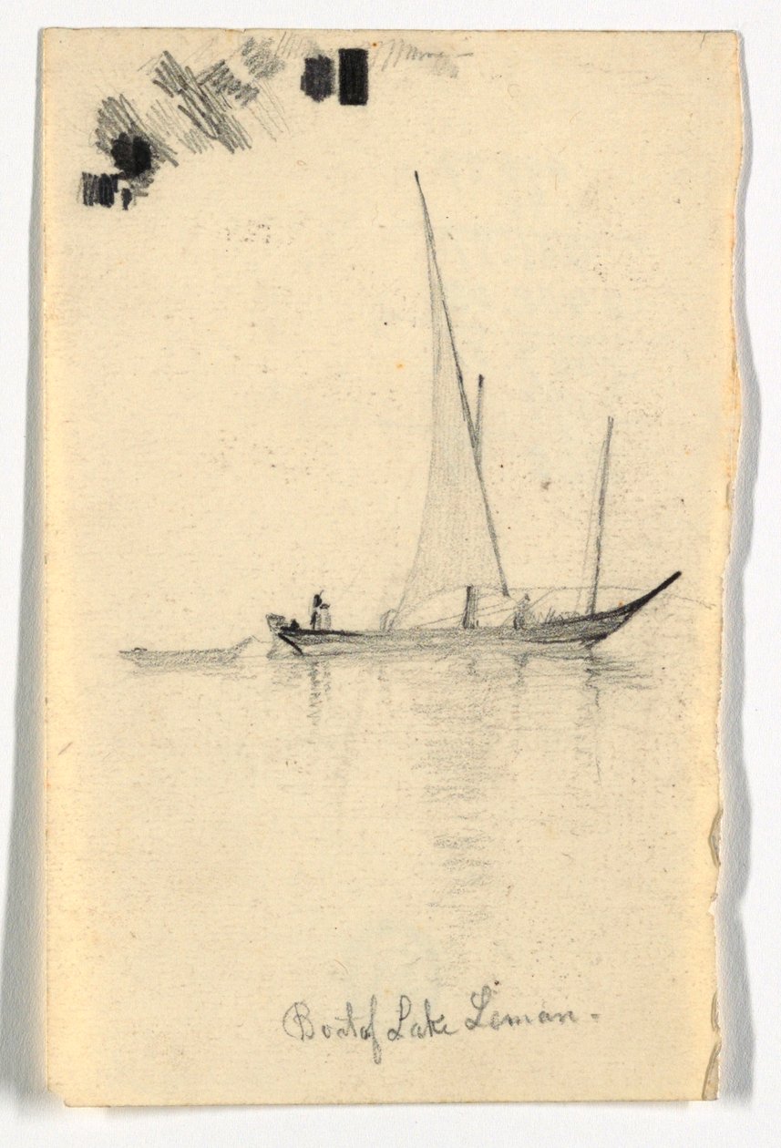 Leman Gölü Teknesi (Cenevre Gölü) by Daniel Huntington