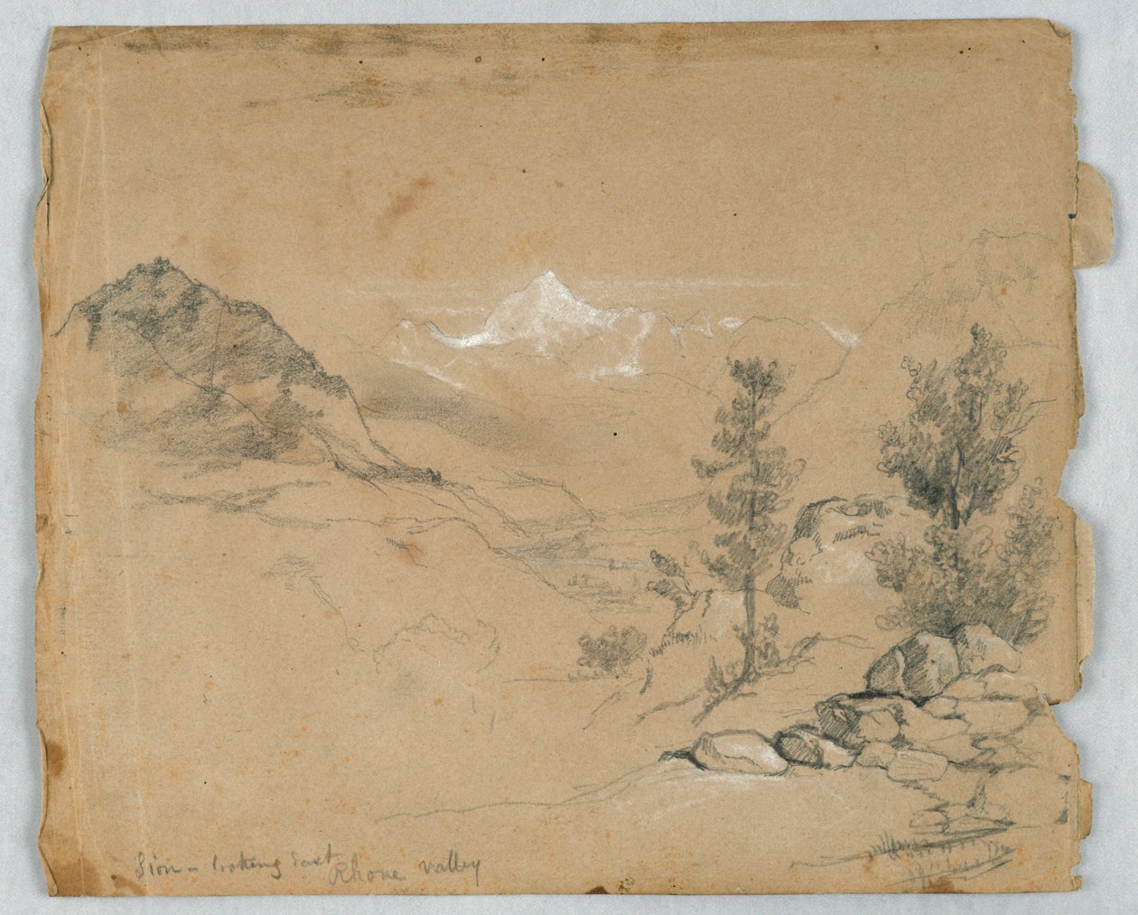 Sion, Doğuya Bakmak, Rhone Vadisi by Daniel Huntington