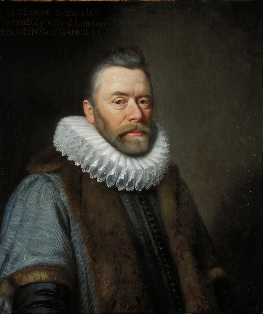 "Sir Clement Edmondes", 17. yüzyıl. by Daniel Mytens