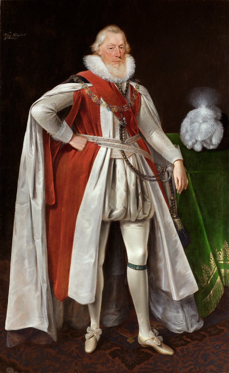William Knollys, 1. Banbury Kontu, c1615-c1620 by Daniel Mytens