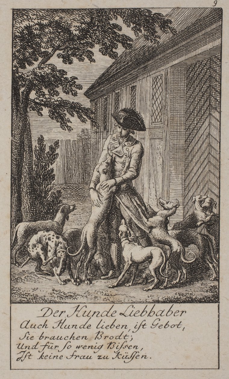 "Köpek Aşığı" by Daniel Nikolaus Chodowiecki