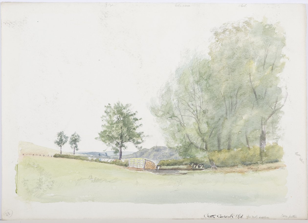 c.1916 (kağıt üzerinde kalem ve tuvalet) by Daniel Oliver