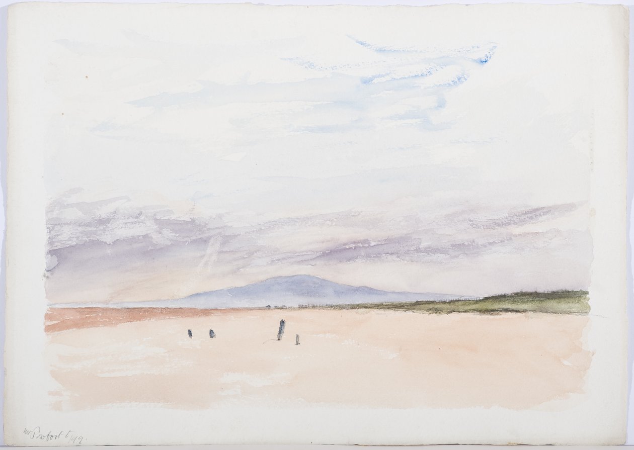c.1916 (kağıt üzerinde kalem ve tuvalet) by Daniel Oliver