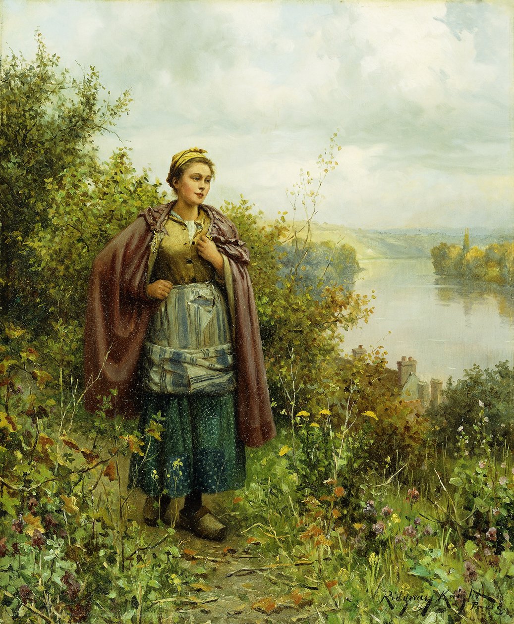 Bir Sonbahar Yürüyüşü, by Daniel Ridgway Knight
