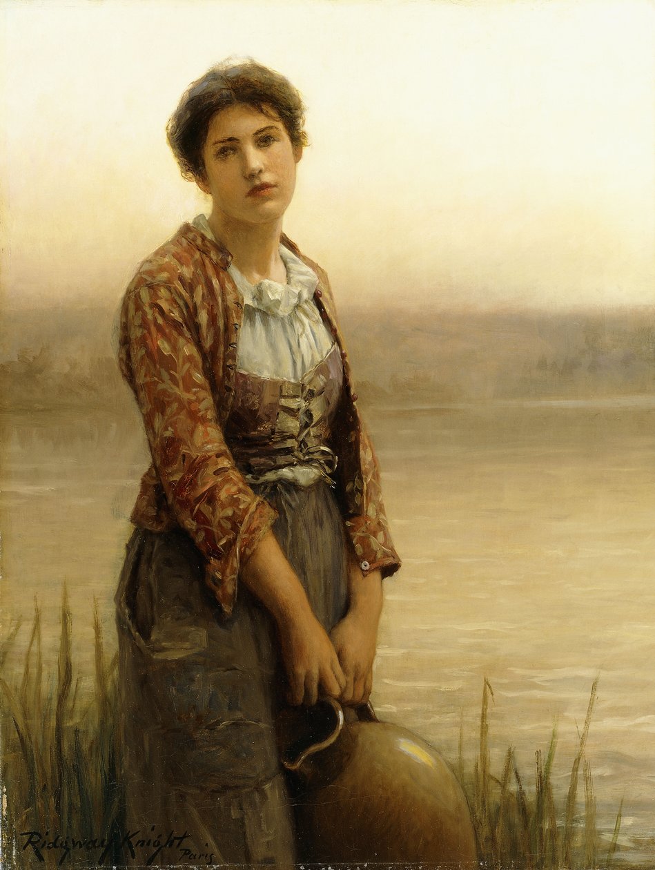 Su Taşıyıcı, by Daniel Ridgway Knight