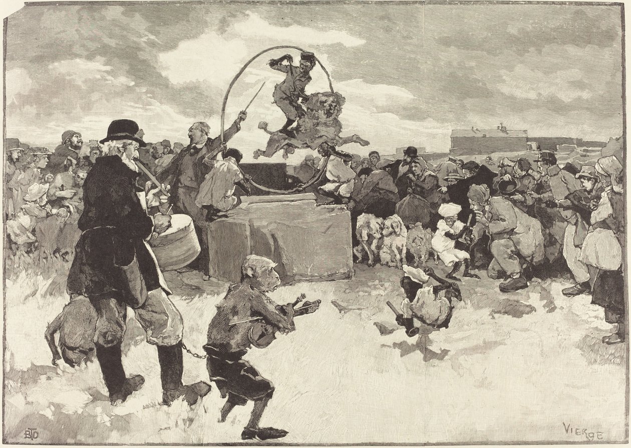 Öğrenilmiş Köpekler, 1883. by Daniel Urrabieta Vierge