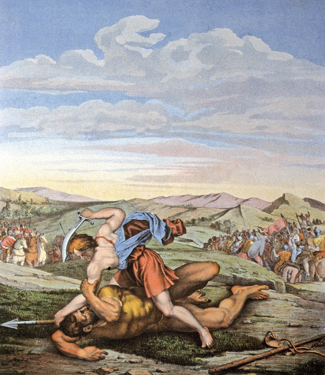 David ve Goliath by Daniele da Volterra (1509 66) (after)