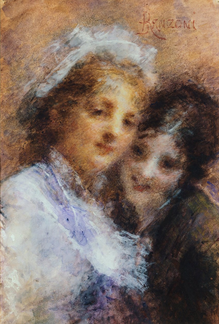 Daniele Ranzoni (1843-1889) tarafından Vercesi kardeşler by Danielle Ranzoni