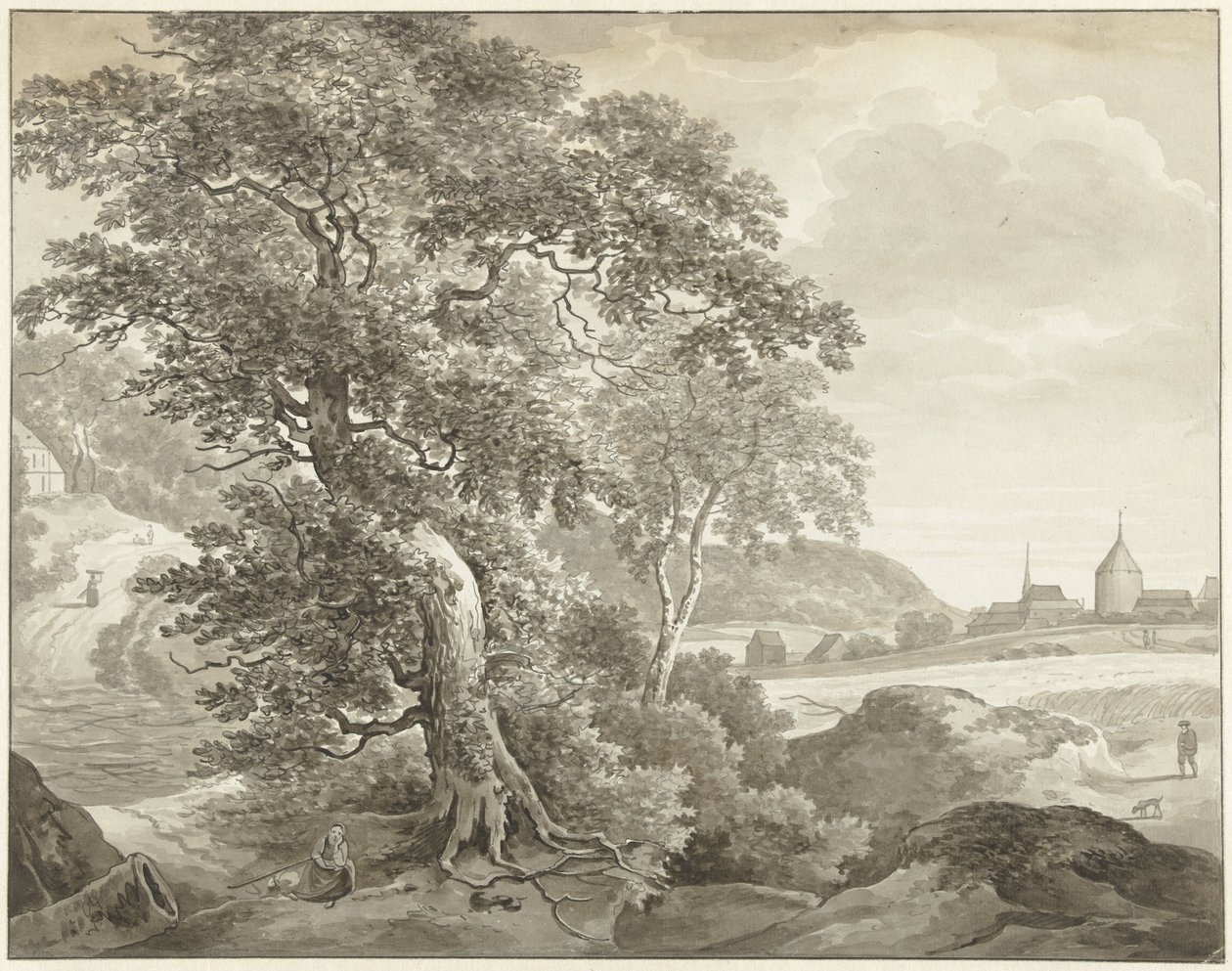 Ruisdael'e Manzara by Daniël Dupré