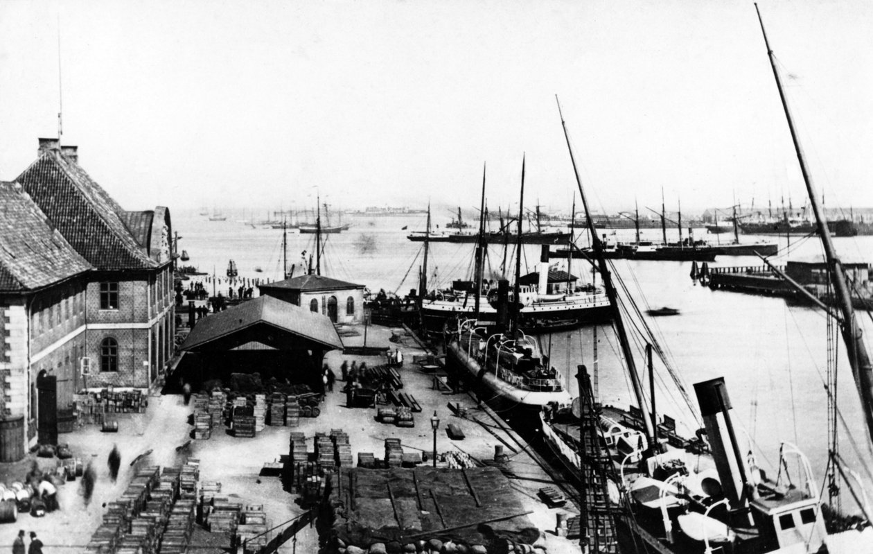 Kopenhag Limanı, 1880 dolayları by Danish Photographer