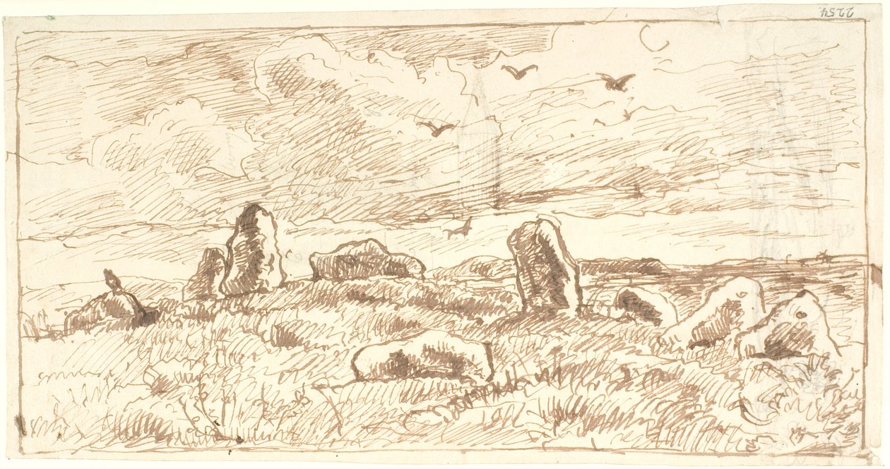 büyük bir höyük by Dankvart Dreyer