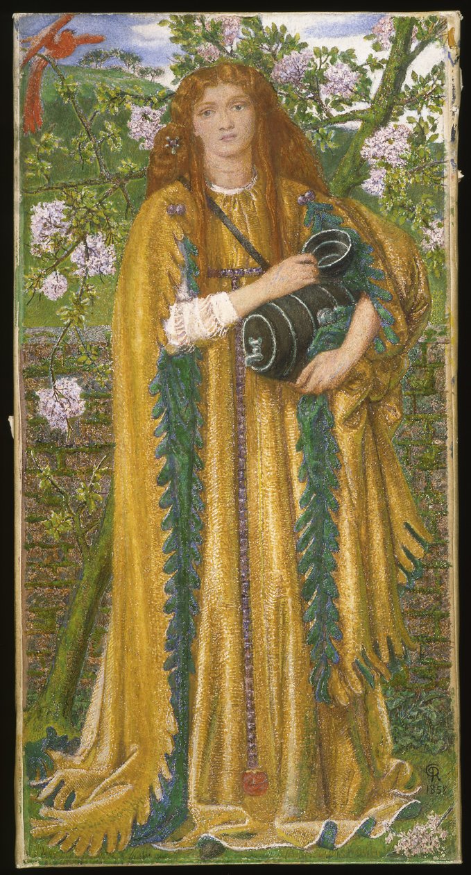 Altın Su (Prenses Parisade) c.1858 by Dante Gabriel Charles Rossetti