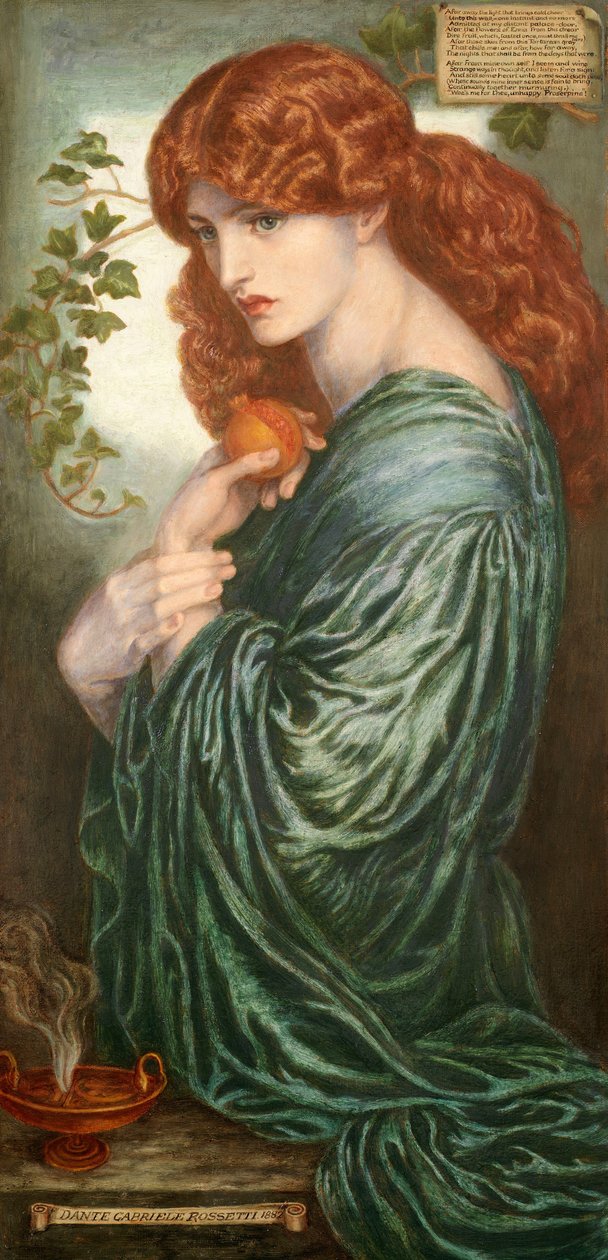proserpin by Dante Gabriel Charles Rossetti
