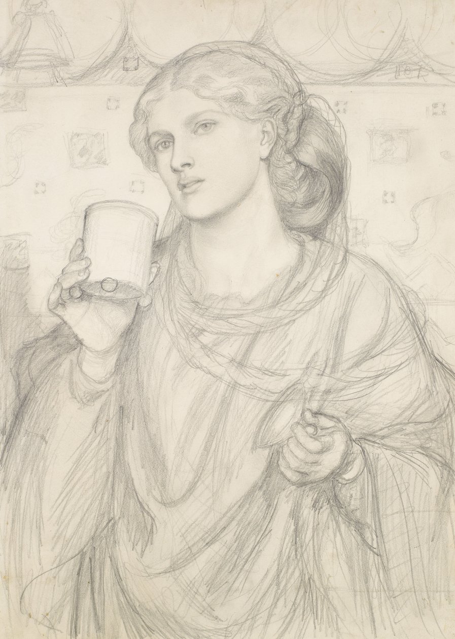 sevgi dolu kupa by Dante Gabriel Charles Rossetti
