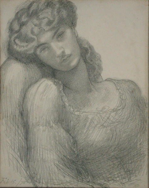 Bayan Morris (1839-1914) by Dante Gabriel Charles Rossetti