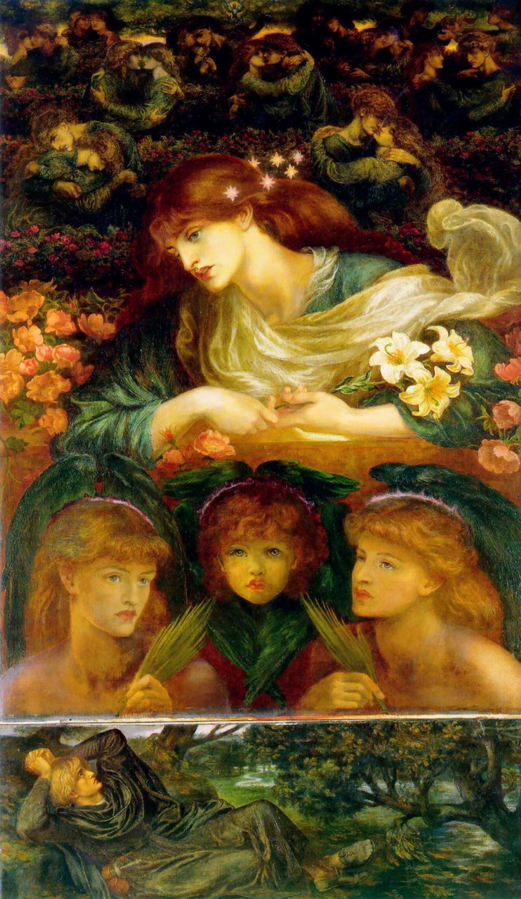 mübarek Damozel by Dante Gabriel Charles Rossetti