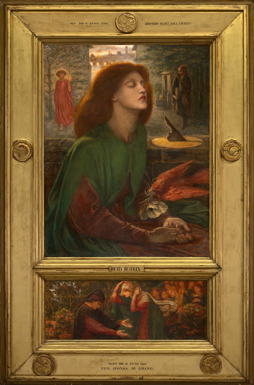 Beata Beatrix, 187172. by Dante Gabriel Rossetti