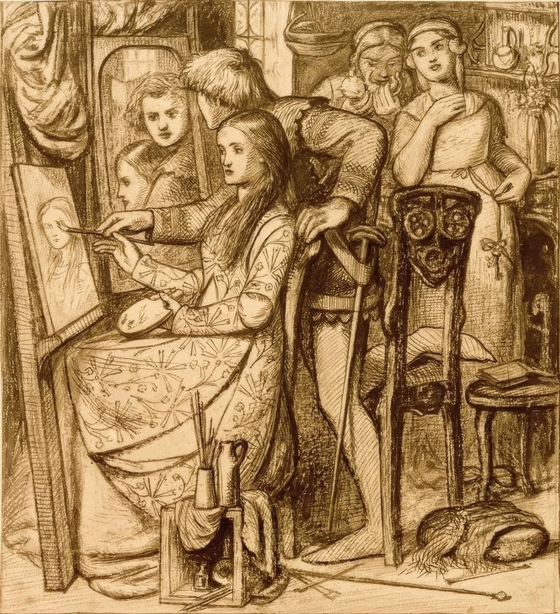 Aşkın Aynası by Dante Gabriel Charles Rossetti