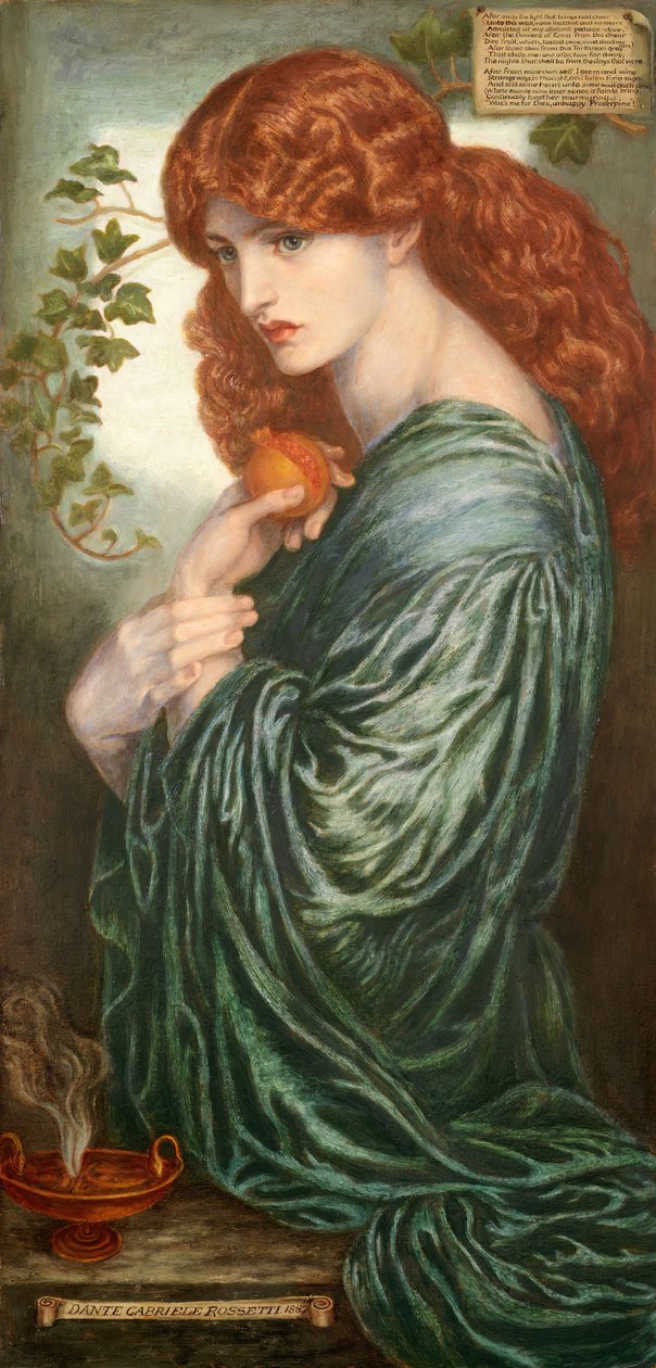 Proserpin, 1882. by Dante Gabriel Rossetti