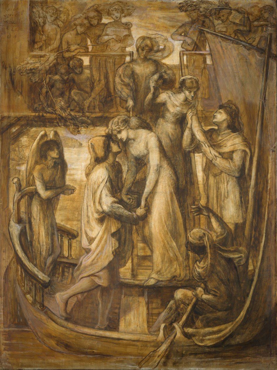 Aşk Gemisi, 1881. by Dante Gabriel Rossetti