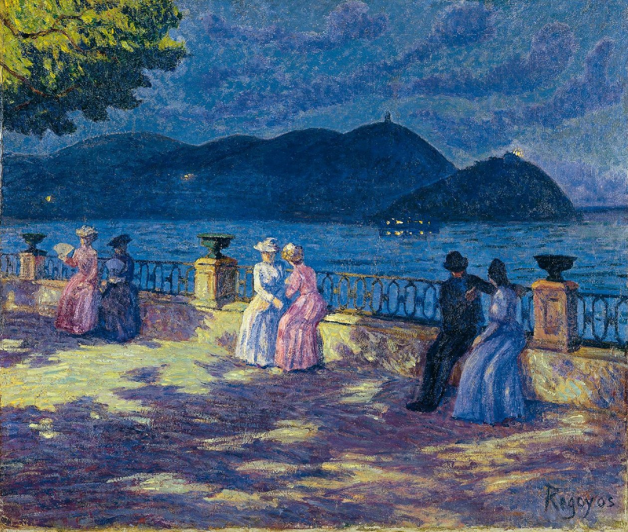 La Concha, gece by Darío de Regoyos