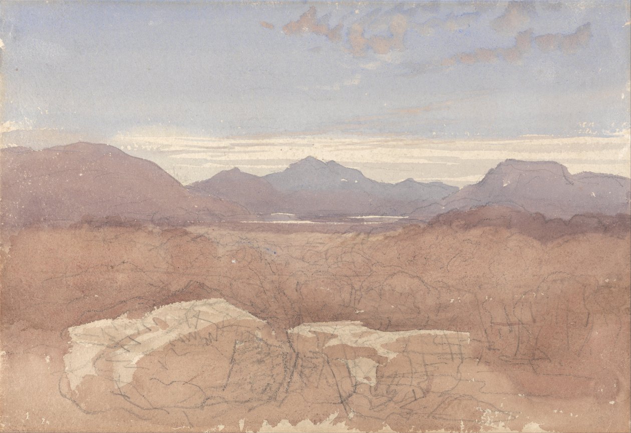 Dağlık Bir Görünüm, Kuzey Galler by David Cox
